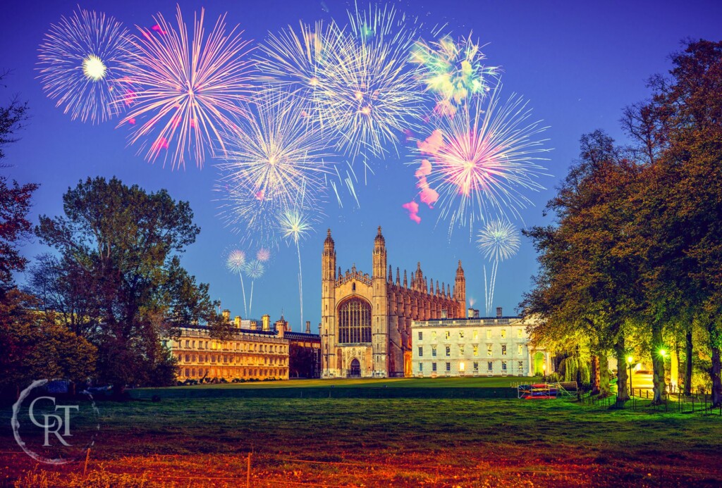 May Ball fireworks over King's College